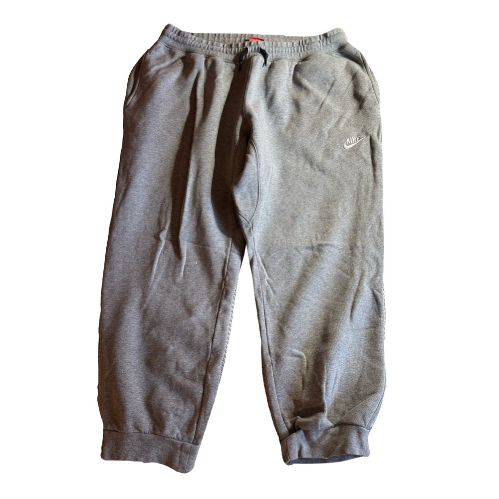 Men's Nike Club Fleece Jogger Sweatpants, Gray, XXL
